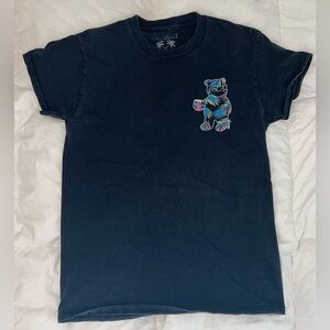 Riot Society Charcoal Tee with Palm Design